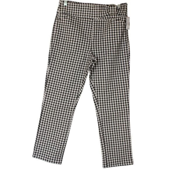 Maurices Gingham Bengaline Cropped Pant Womens Size Medium Regular NWT - Picture 1 of 9